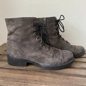 Born Lace Up Zip Booties